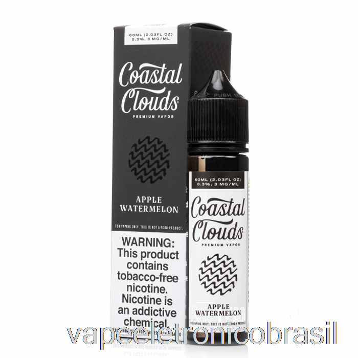 Vape Eletronico Maçã Melancia - Nuvens Costeiras Co. - 60ml 0mg